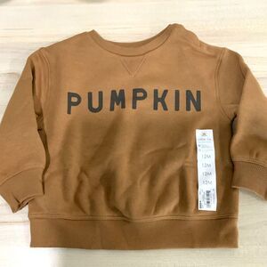 NWT!! Pumpkin Lightweight Sweatshirt Orange/Brown 12Month Old